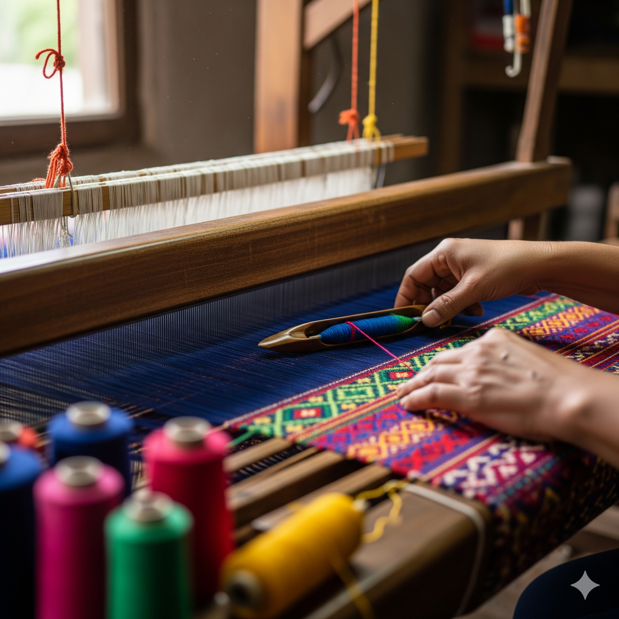 Handloom weaving
